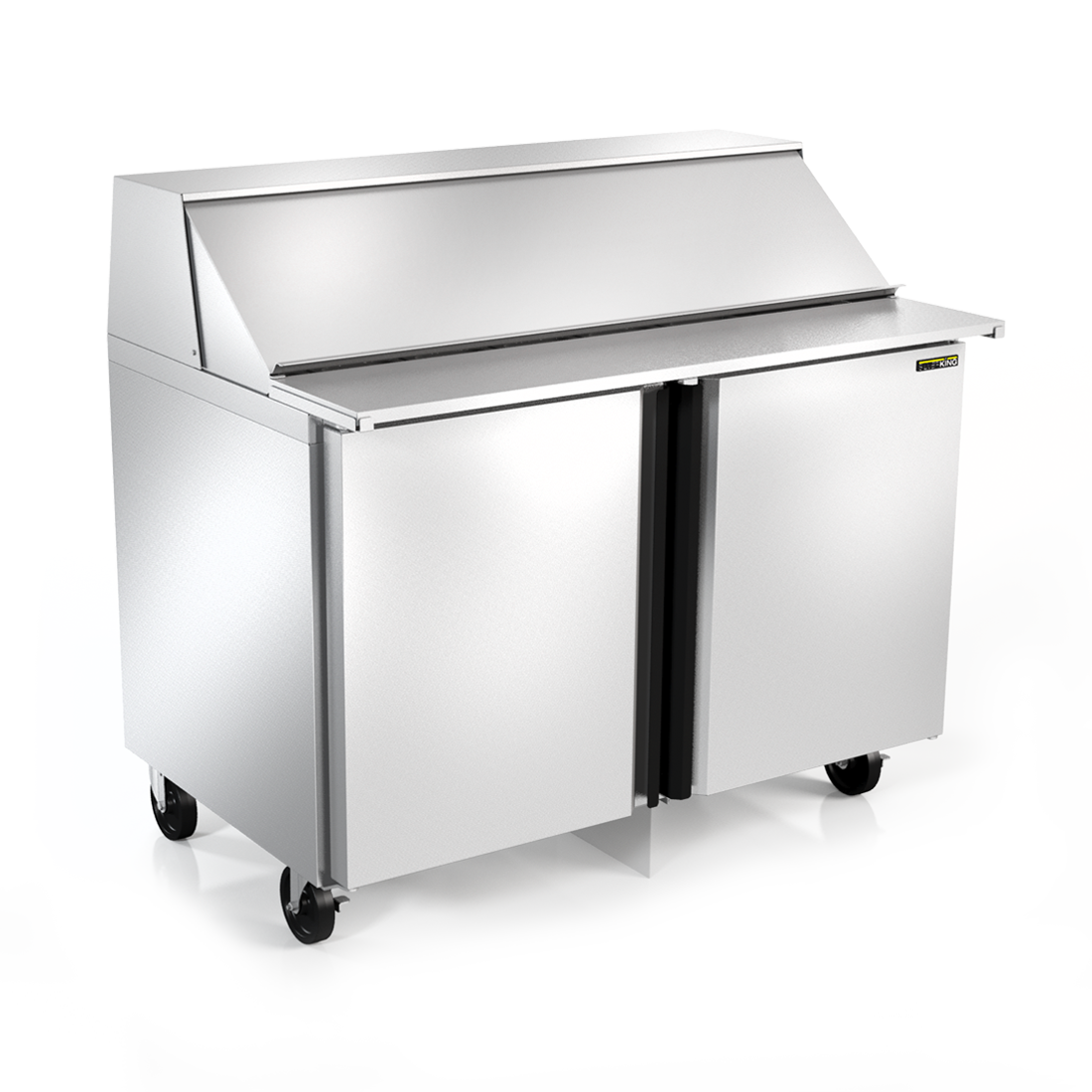 Silver King SKPS8 115V 8 Pan Refrigerated Countertop Food Prep Station  Table Top Sandwich Shop - 43L x 16 1/2W x 10H